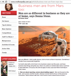 Donna Stone Business Consultant Businessmen from Mars