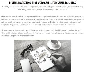 Digital marketing small business